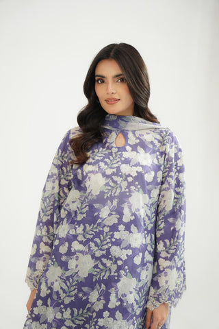 3 Piece Printed Lawn Embroidered Suit (CP0474)