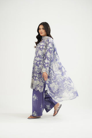 3 Piece Printed Lawn Embroidered Suit (CP0474)