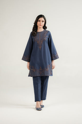 2 Piece Slub Khaddar Embroidered Suit (CP0536)