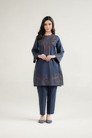 2 Piece Slub Khaddar Embroidered Suit (CP0536)