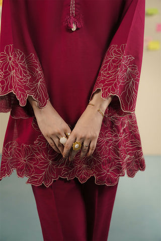 2 Piece Slub Khaddar Embroidered Suit (CP0537)