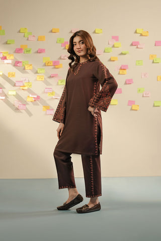 2 Piece Slub Khaddar Embroidered Suit (CP0547)