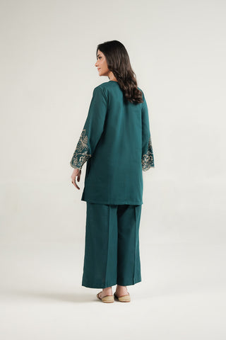 2 Piece Slub Khaddar Embroidered Suit (CP0551)