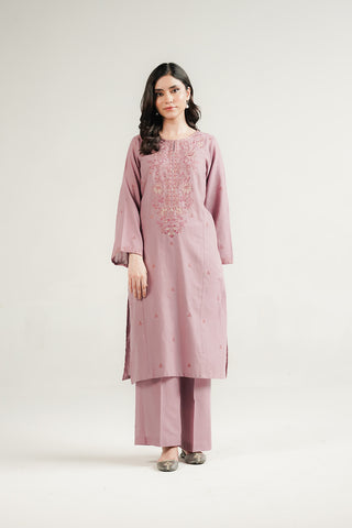 2 Piece Slub Khaddar Embroidered Suit (CP0554)