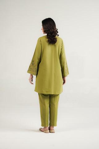 2 Piece Slub Khaddar Embroidered Suit (CP0557)