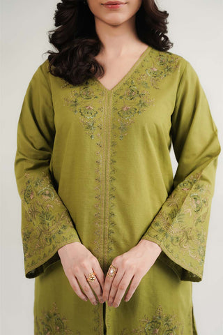 2 Piece Slub Khaddar Embroidered Suit (CP0557)