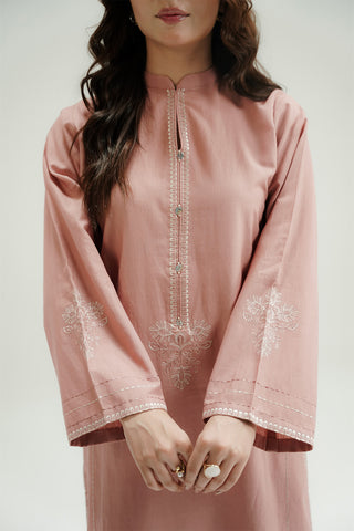 2 Piece Slub Khaddar Embroidered Suit (CP0559)