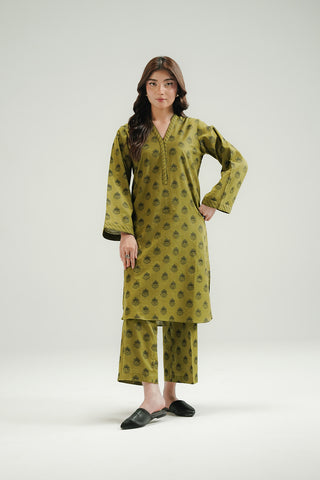 2 Piece Printed Slub Khaddar Printed Suit (CP0563)