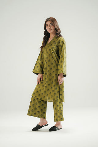 2 Piece Printed Slub Khaddar Printed Suit (CP0563)