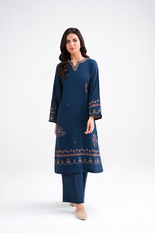 2 Piece Cotton Karandi Embroidered Suit (CP0570)
