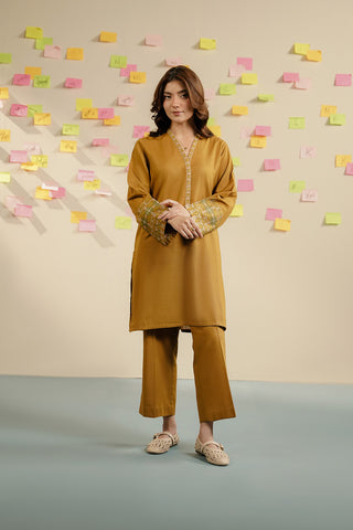 2 Piece Slub Khaddar Embroidered Suit (CP0576)
