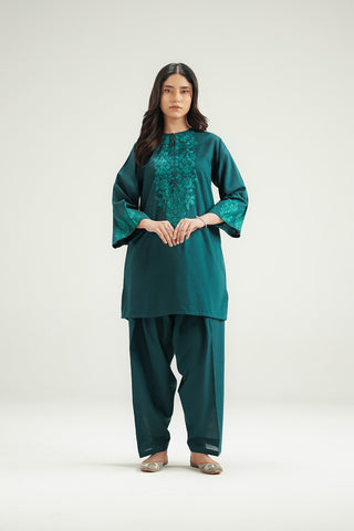 2 Piece Slub Khaddar Embroidered Suit (CP0582)