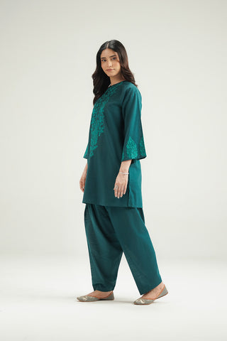 2 Piece Slub Khaddar Embroidered Suit (CP0582)