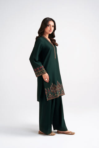 2 Piece Slub Khaddar Embroidered Suit (CP0585)
