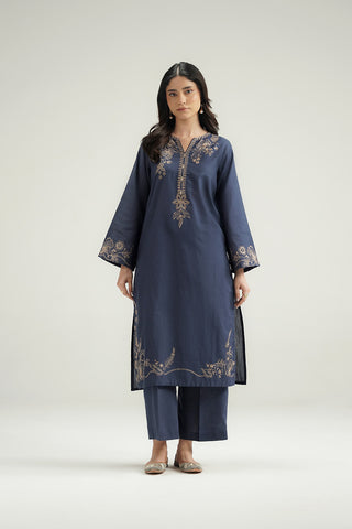 2 Piece Slub Khaddar Embroidered Suit (CP0586)