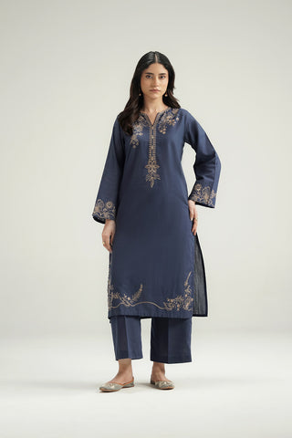2 Piece Slub Khaddar Embroidered Suit (CP0586)