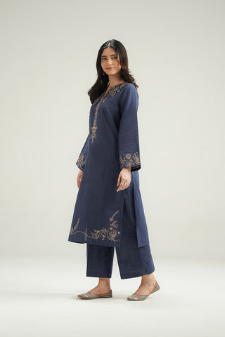 2 Piece Slub Khaddar Embroidered Suit (CP0586)