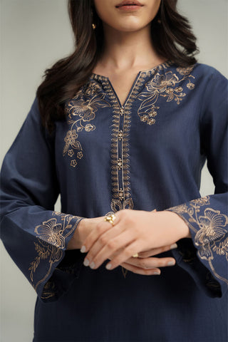 2 Piece Slub Khaddar Embroidered Suit (CP0586)