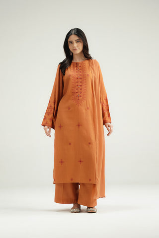 3 Piece Lawn Karandi Embroidered Suit (CP0589)