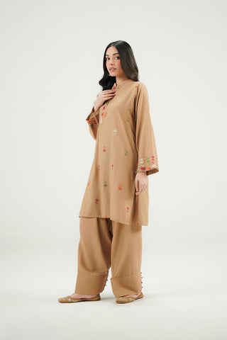 2 Piece Lawn karandi Embroidered Suit (CP0593)