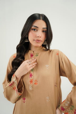 2 Piece Lawn karandi Embroidered Suit (CP0593)