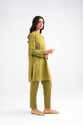 2 Piece Slub Khaddar Embroidered Suit (CP0598)