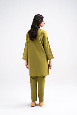 2 Piece Slub Khaddar Embroidered Suit (CP0598)