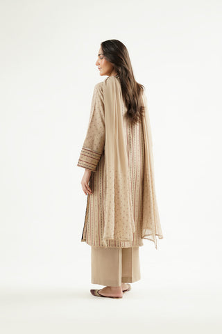3 Piece Printed Slub Khaddar Printed Suit (CP0600)