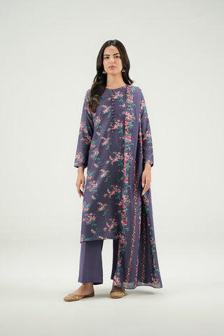 3 Piece Printed Lawn Karandi Printed Suit (CP0603)