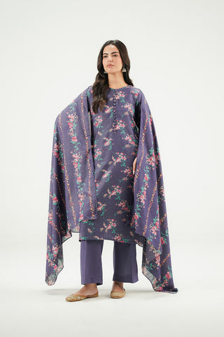 3 Piece Printed Lawn Karandi Printed Suit (CP0603)