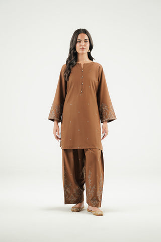 2 Piece Slub Khaddar Embroidered Suit (CP0606)