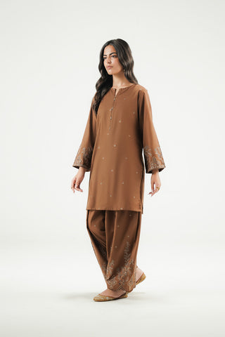 2 Piece Slub Khaddar Embroidered Suit (CP0606)