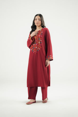 2 Piece Lawn Karandi Embroidered Suit (CP0609)
