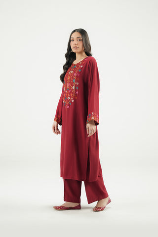 2 Piece Lawn Karandi Embroidered Suit (CP0609)