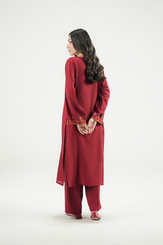 2 Piece Lawn Karandi Embroidered Suit (CP0609)