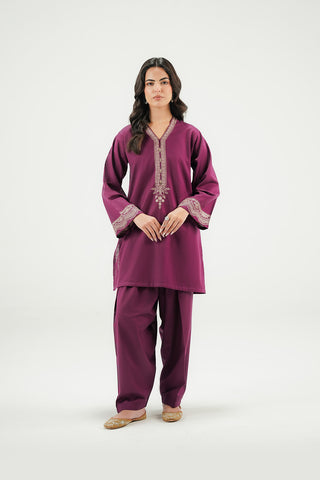 2 Piece Slub Khaddar Embroidered Suit (CP0610)