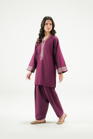 2 Piece Slub Khaddar Embroidered Suit (CP0610)