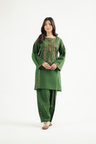 2 Piece Slub Khaddar Embroidered Suit (CP0617)