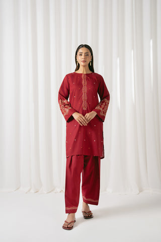 2 Piece Lawn Embroidered Suit (CS0046)
