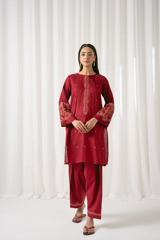 2 Piece Lawn Embroidered Suit (CS0046)