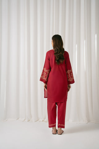 2 Piece Lawn Embroidered Suit (CS0046)