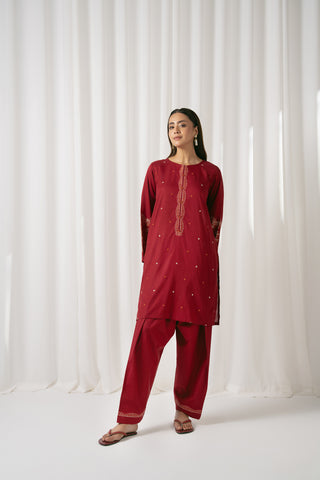 2 Piece Lawn Embroidered Suit (CS0046)