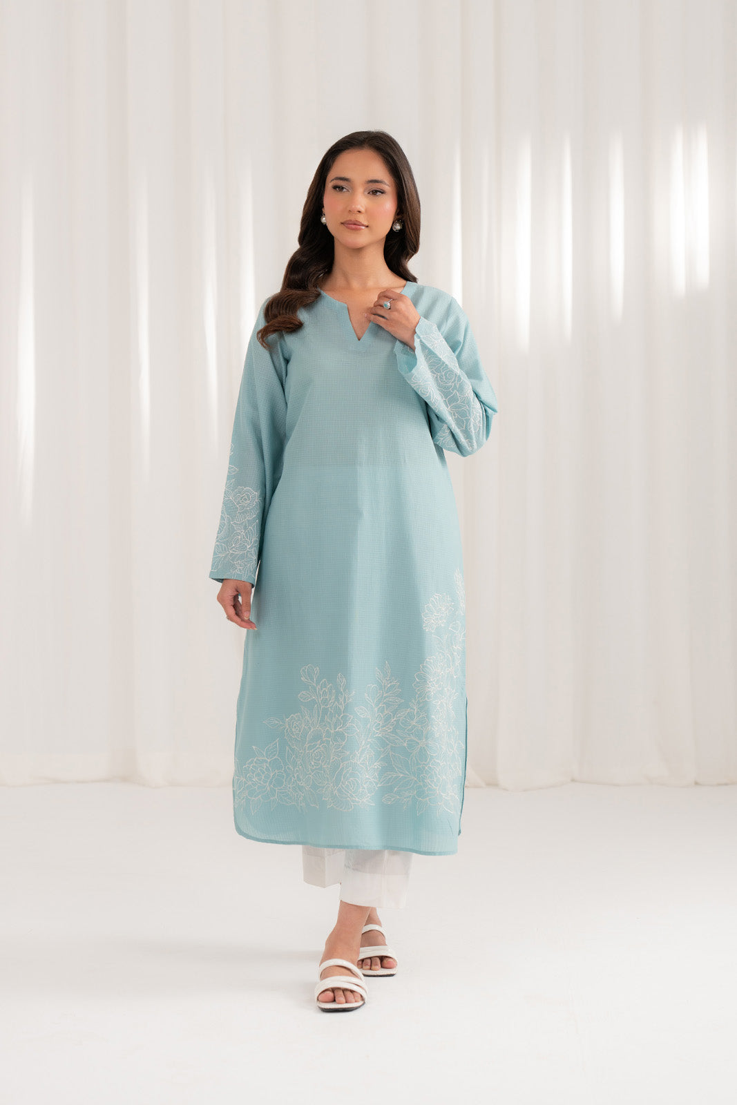 1 Piece Cotton Embroidered Shirt (CS0050)