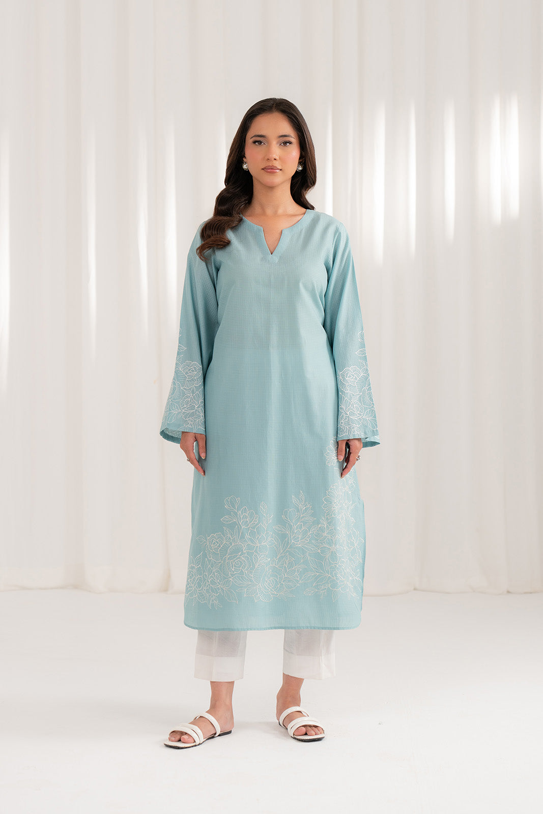 1 Piece Cotton Embroidered Shirt (CS0050)
