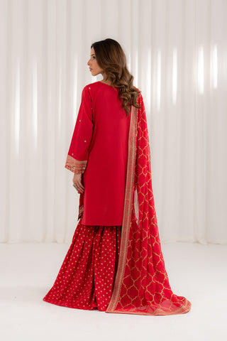 3 Piece Lawn Embroidered Suit (CS0075)