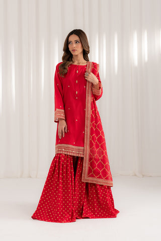 3 Piece Lawn Embroidered Suit (CS0075)