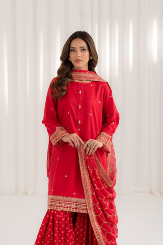3 Piece Lawn Embroidered Suit (CS0075)