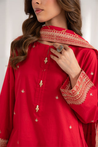 3 Piece Lawn Embroidered Suit (CS0075)