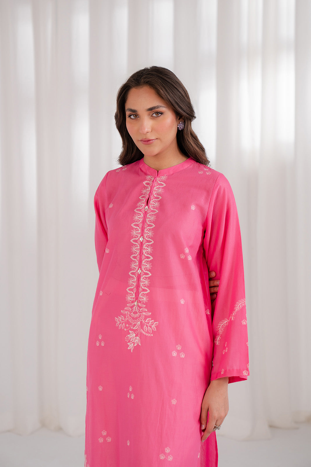 1 Piece Lawn Embroidered Shirt (CS0108)