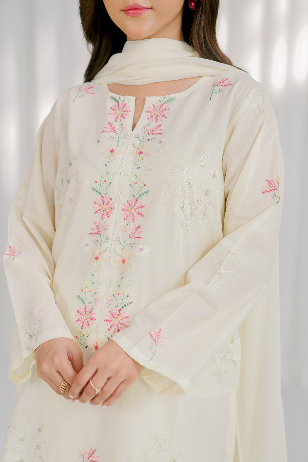 3 Piece Lawn Embroidered Suit (CS0110)